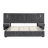 King Size Upholstered Bed Frame with Headboard-1187181677-1187181674