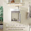Meuble-lavabo mural simple de 43 cm avec lavabo en céramique-839017020