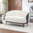 Stith Upholstered Velvet Loveseat With Black Legs-298365531