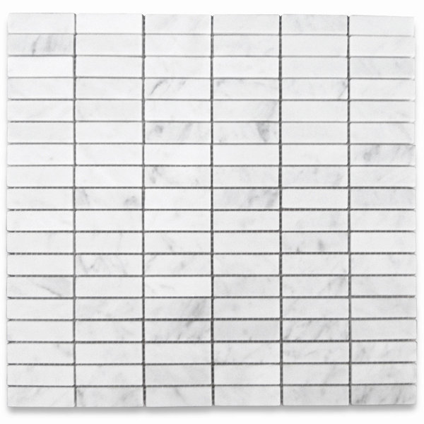 12" x 12" Marble Grid Mosaic Wall & Floor Tile