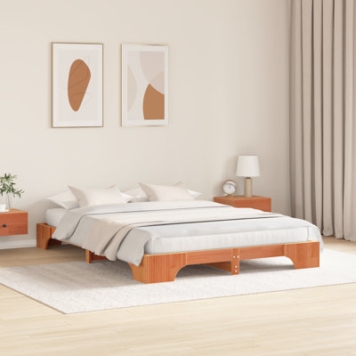Bed Frame Solid Pine Wood