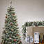 Guirlande lumineuse de Noël de 15 m (50 pi) avec 1000 DEL, télécommande et minuterie, blanc pur, effet pétard, à brancher, fonction mémoire et 12 modes d'éclairage, étanche, pour fenêtre, porche ou extérieur.-615812433