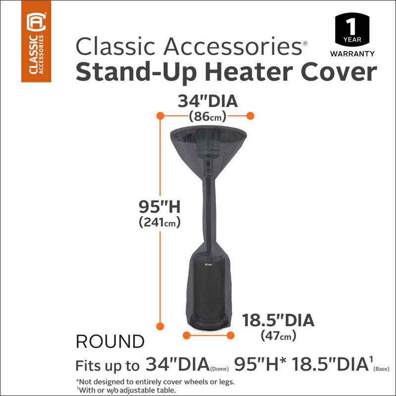 Arlmont & Co. Ayvri 34'' W x 34'' D Patio Heater Cover