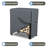 High Density Waterproof Outdoor Firewood Cover, All Weather Protection UV Resistant Wood Rack Cover-1306698788
