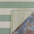 Striped Flatweave Sea Mist Green Indoor Outdoor Area Rug-486210522