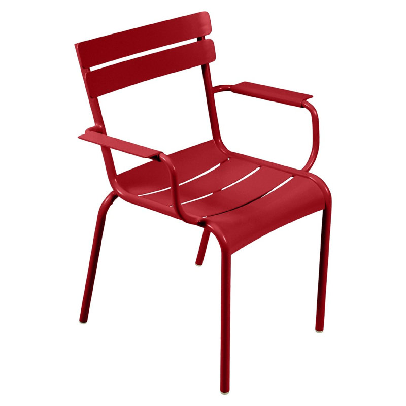 Luxembourg Outdoor Dining Armchair, Poppy Red
