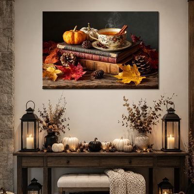 Art mural d'automne, art mural citrouille, décoration murale photos d'automne, art mural en toile citrouille, art mural en toile d'automne, art mural d'automne pour le salon, la ferme, la cuisine ou l'entrée, 36 po x 48 po