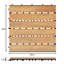 Ayleen 30cm x 30cm Wood Mosaic Tile in Nature