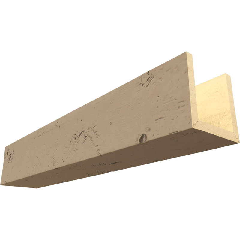 Poutre de plafond Knotty Endurathane, 12"H x 12"W, Amande, L 8 pi