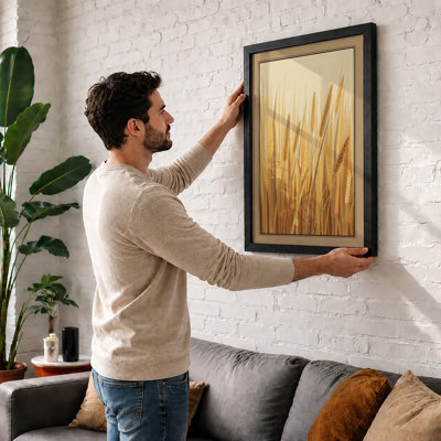 Golden Grain Botanical - Framed Print