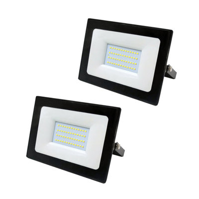 50W Slim LED Floodlight 6000K, PACK OF 2 UNITS
