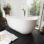 Baignoire de trempage autoportante en acrylique 59 po. X 28 po. Blanche