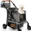 Poussette pour chien pour petits et moyens chiens, poussette pour animal de compagnie pour 2 petits chiens avec poignée et auvent réglables, très grand, pliable et ventilé, organisateur de rangement