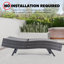 Ensemble de chaises longues en rotin et osier Upshaw Tabatha