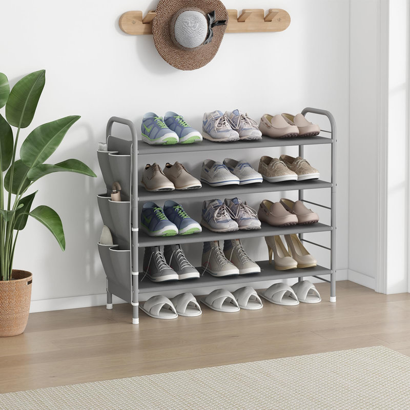 Range-chaussures 16 paires, Gris
