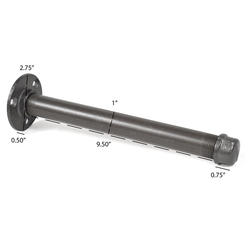 Ensemble de supports pour tuyaux Viv, H 3 po x l 1 po x P 10 po