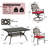 Sybella 6 - Person Patio Dining Set with Rectangular Table , Cushions Included-285462691-321864371