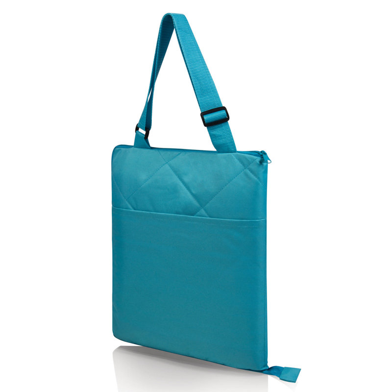 Vista Outdoor Picnic Blanket Tote, Aqua Blue / Fun