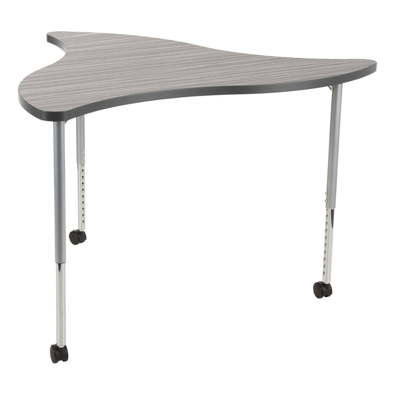 Table d'activité mobile à roulettes à hauteur réglable 48 "x 44" Structure Series, Strandz cosmique, Anthracite