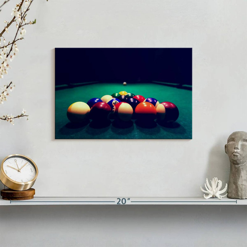 Senne Billiard Balls, 8" H x 12" W