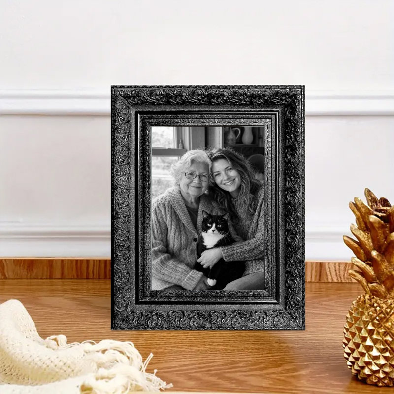 Cadre photo 3 pièces 5 "x 7" noir pour présentation de photos de famille, Noir, 3, L 5 po x H 7 po