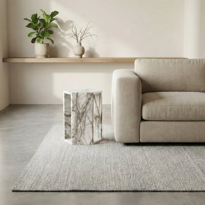 Table d'appoint hexagonale en marbre véritable