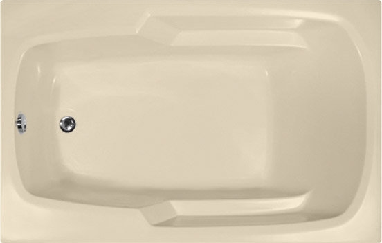 Studio 60 in. L Alcove Soaking Tub, Bone