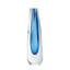 Triangle Cut Glass Vase-Amber-24451369