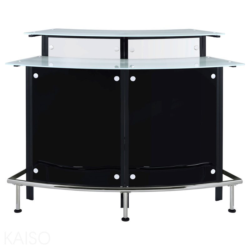 Armoire à vin avec bar noir