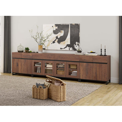 4 In 1 Dresser With Glass Doors And 2 Drawers, Modern Chest Of Drawers With Adjustable Shelf, Closet Organizers And Storage Cabinet For Bedroom