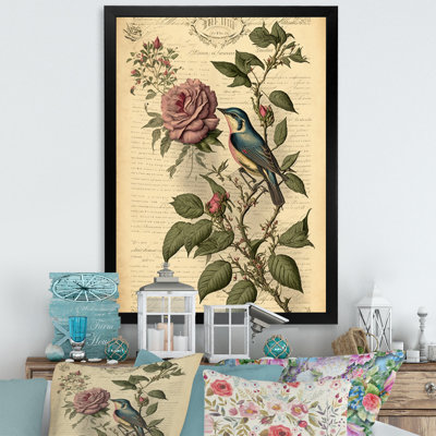 Victorian Retro Rose I - reproduction sur toile