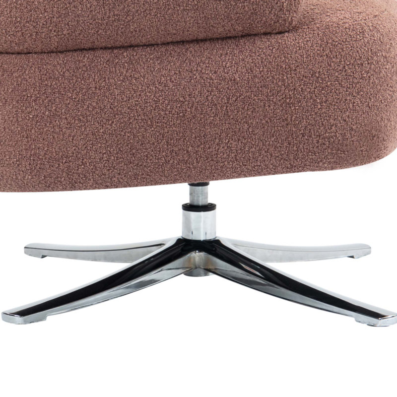 Fauteuil pivotant Cuddle, Rouge