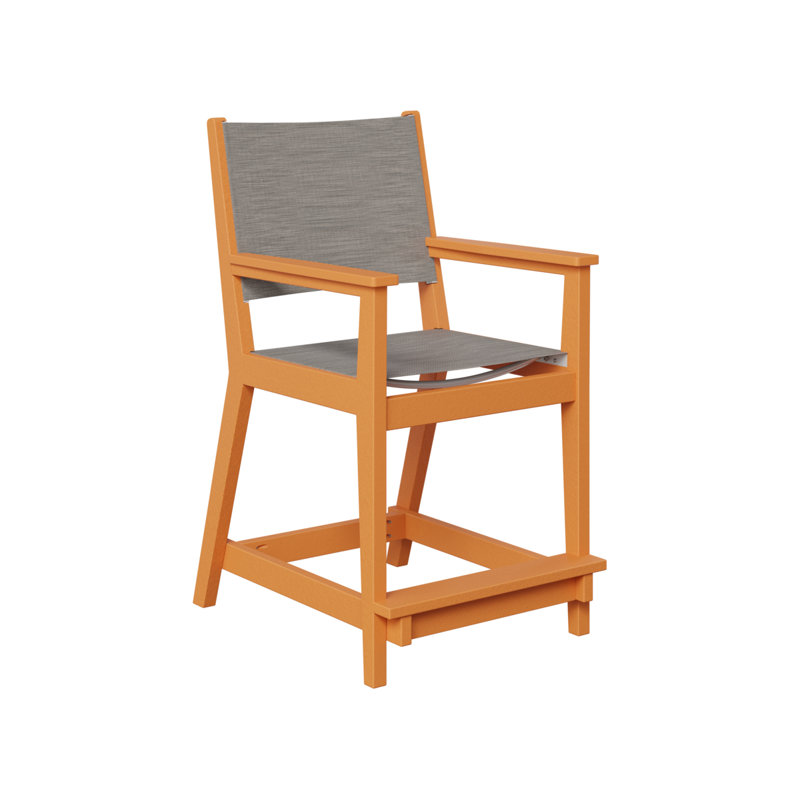 Chaise de comptoir berlinois berlinois berlinois, Orange mangue, 23.5"