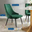 Chaise parsons capitonnée en velours-148914986