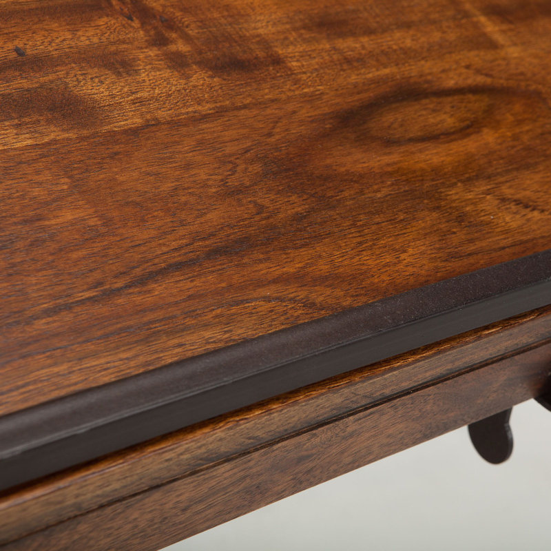 Artezia Teak Wood Adjustable Crank Drafting Desk, 63" Brown