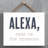 Alexa Pass Me the Prosecco - Unframed Typography on Wood