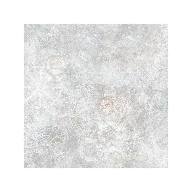 Rouleau de papier peint lisse Nostalgie, Argent métallique / doré