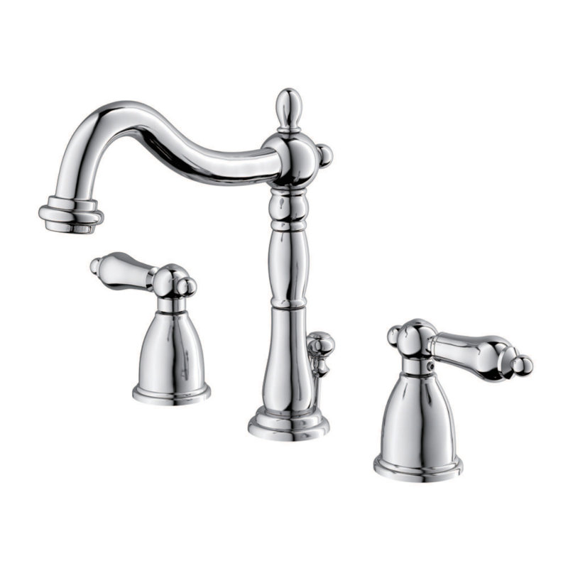 Robinet de salle de bain espacé Kingston, Chrome poli