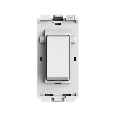 Ener - J 1 Gang Wireless Kinetic Grid Switch BG Compatible White 433MHz