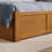 Orlando Solid Wood Platform Bed with Footboard & Twin Trundle-96140347