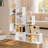 Bookcase with 4 levels, room divider with 11 open compartments