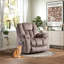 Fauteuil inclinable électrique de massage surdimensionné de 41 po avec porte-gobelet caché Al Port Aledo -1766903248