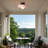 Glass Light Ceiling Light Mid-Century Modern Flush Mount Light Fixtures-110440216