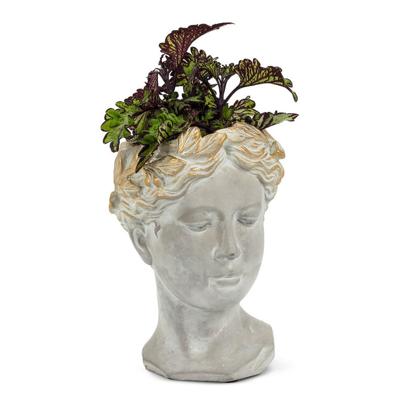 Everton Statue Planter, 8.5" H x 3.5" W x 3.5" D