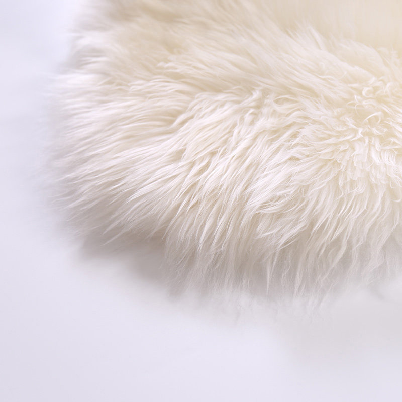 Humberto Solid Colour Faux Sheepskin Hand Woven Shag Area Rug, Novelty 60 x 90cm