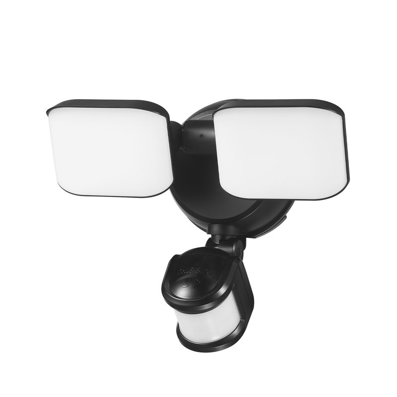 Projecteur extérieur de sécurité à DEL 8 watts avec détecteur de mouvement, Noir