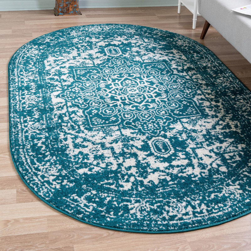 Madline Oriental Indoor Rug, Oval 3'3" x 5'3"