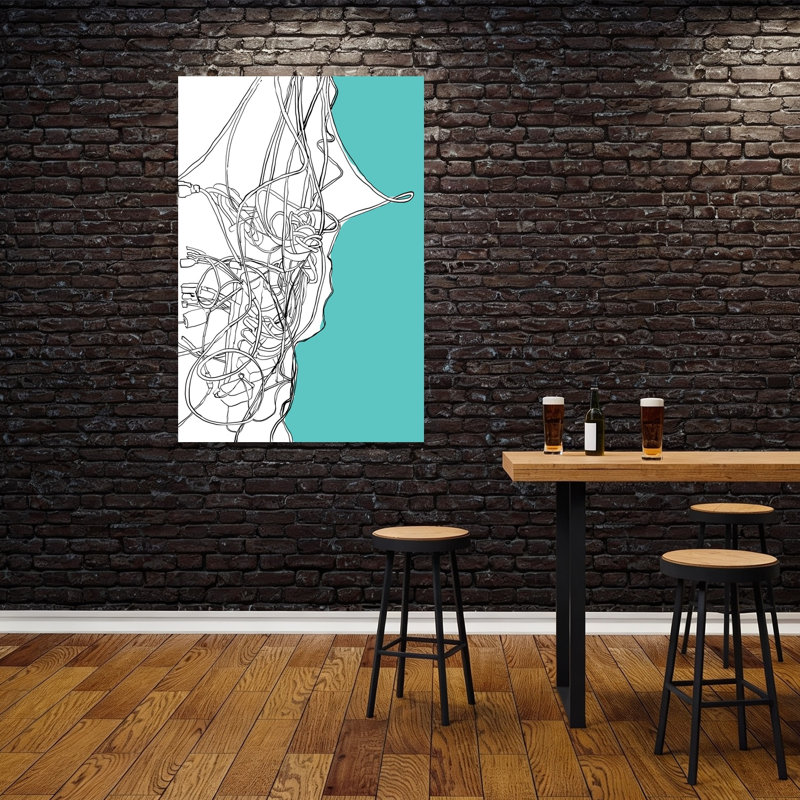 Impression d'art mural moderne Tangled, 60" H x 40" W
