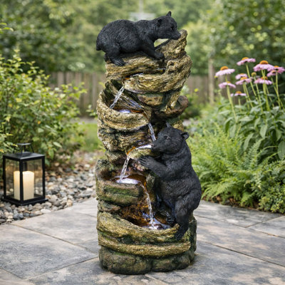 40" H 5 Tier Outdoor Garden Fountain