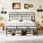 Elleise Metal Open-Frame Bed with Upholstered Headboard-1668602912
